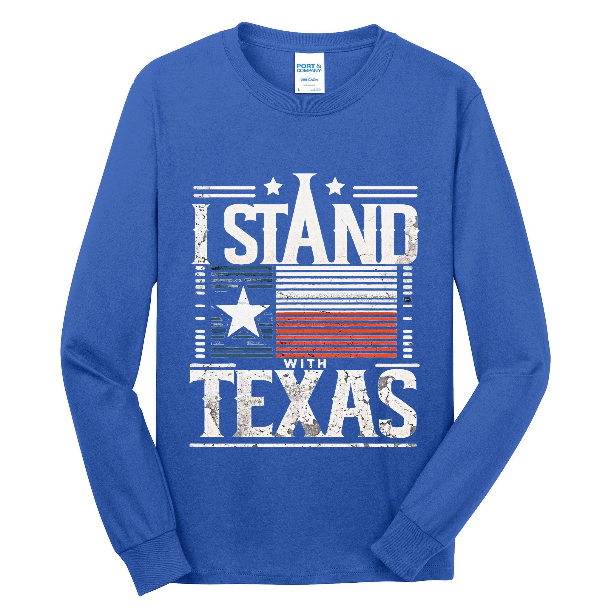 I Stand With Texas Scotus Tall Long Sleeve T-Shirt