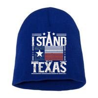 I Stand With Texas Scotus Short Acrylic Beanie
