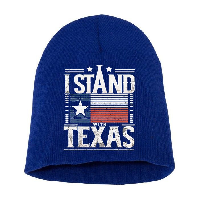 I Stand With Texas Scotus Short Acrylic Beanie
