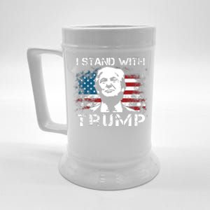 I Stand With Trump Pro Trump Supporter Free Trump Beer Stein