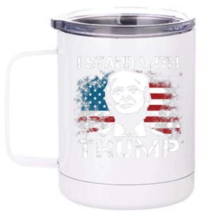 I Stand With Trump Pro Trump Supporter Free Trump 12 oz Stainless Steel Tumbler Cup