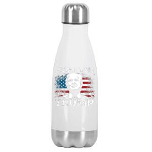 I Stand With Trump Pro Trump Supporter Free Trump Stainless Steel Insulated Water Bottle