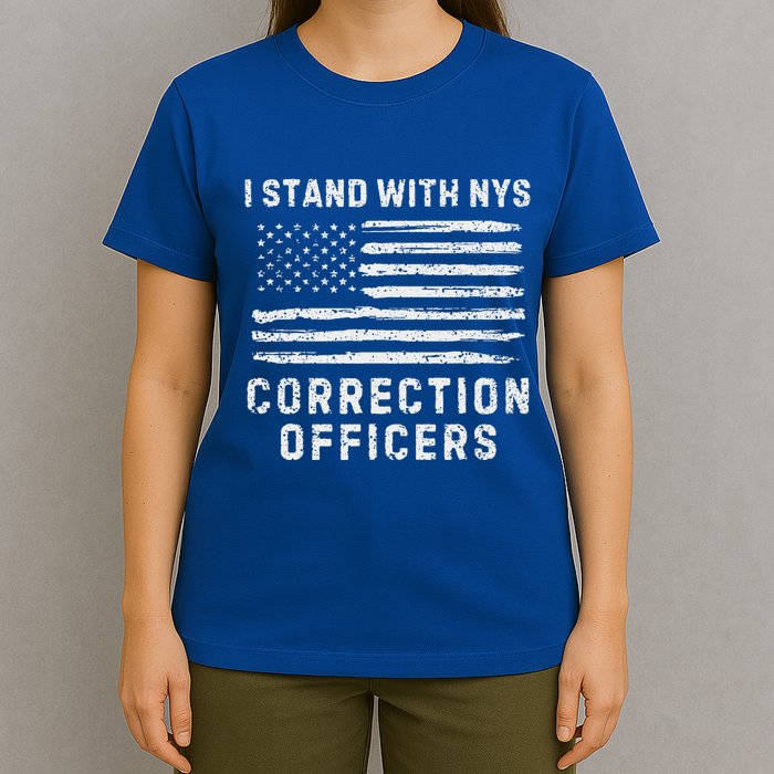 I Stand With Nys Correction Officers Stand With Nys Co T-Shirt