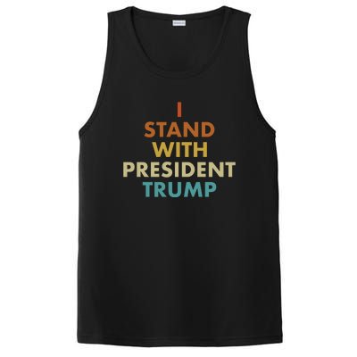 I Stand With President Trump PosiCharge Competitor Tank