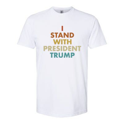 I Stand With President Trump Softstyle® CVC T-Shirt