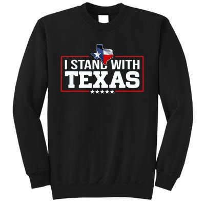 I Stand With Texas Flag Barbed Wire Sweatshirt