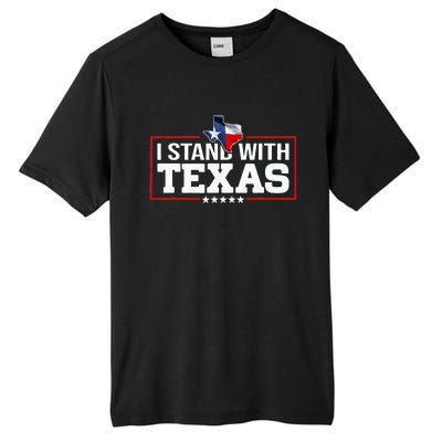 I Stand With Texas Flag Barbed Wire Tall Fusion ChromaSoft Performance T-Shirt