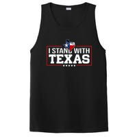 I Stand With Texas Flag Barbed Wire PosiCharge Competitor Tank