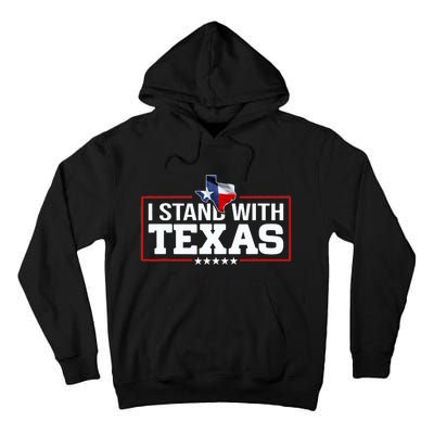 I Stand With Texas Flag Barbed Wire Tall Hoodie