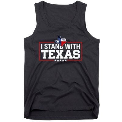 I Stand With Texas Flag Barbed Wire Tank Top