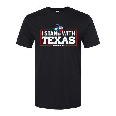 I Stand With Texas Flag Barbed Wire Softstyle CVC T-Shirt