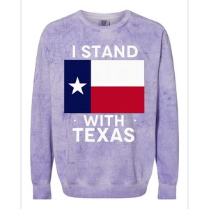 I Stand With Texas Scotus Colorblast Crewneck Sweatshirt