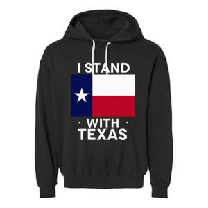 I Stand With Texas Scotus Garment-Dyed Fleece Hoodie