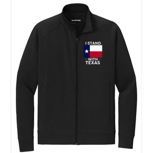 I Stand With Texas Scotus Stretch Full-Zip Cadet Jacket