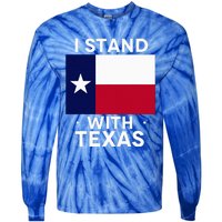 I Stand With Texas Scotus Tie-Dye Long Sleeve Shirt