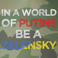 I Stand With Ukraine In A World Of Putins Be A Zelensky Legacy Tie Dye Trucker Hat