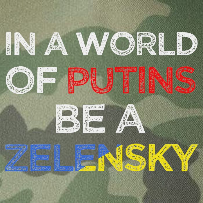 I Stand With Ukraine In A World Of Putins Be A Zelensky Legacy Tie Dye Trucker Hat