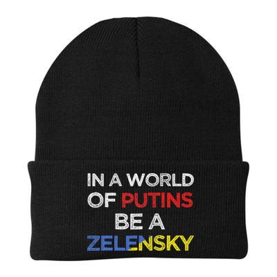 I Stand With Ukraine In A World Of Putins Be A Zelensky Beanie