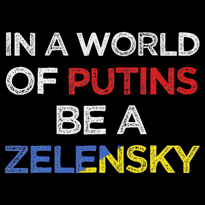 I Stand With Ukraine In A World Of Putins Be A Zelensky 16 in Basic Backpack