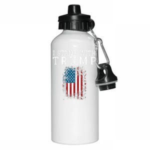 I Stand With Trump Pro Trump Supporter Free Trump Aluminum Water Bottle