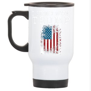 I Stand With Trump Pro Trump Supporter Free Trump Stainless Steel Travel Mug