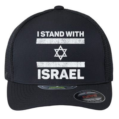I Stand With Israel My Support Israel Flag Pride Flexfit Unipanel Trucker Cap