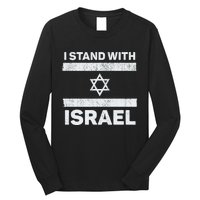 I Stand With Israel My Support Israel Flag Pride Long Sleeve Shirt