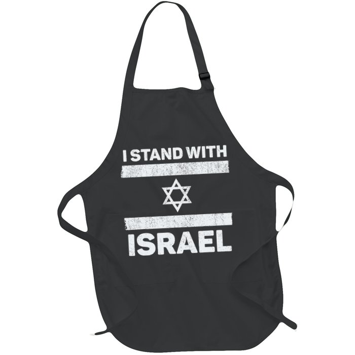 I Stand With Israel My Support Israel Flag Pride Apron