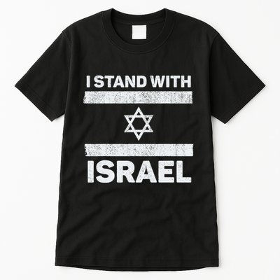 I Stand With Israel My Support Israel Flag Pride Tall T-Shirt