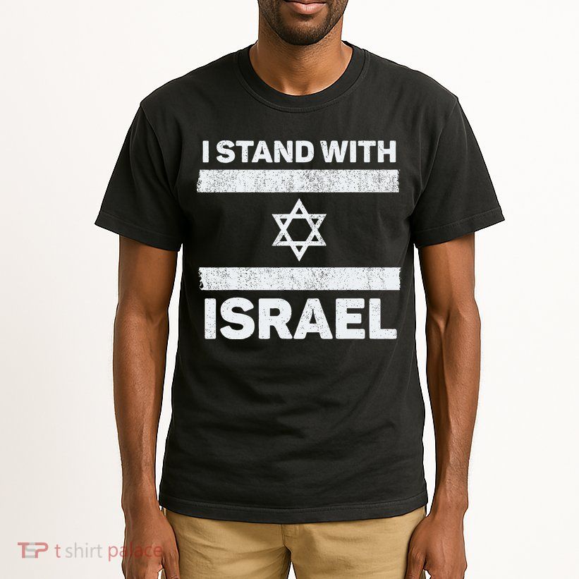 I Stand With Israel My Support Israel Flag Pride Tall T-Shirt