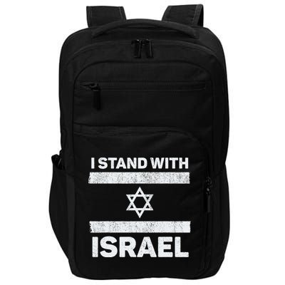 I Stand With Israel My Support Israel Flag Pride Impact Tech Backpack