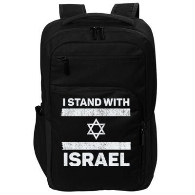 I Stand With Israel My Support Israel Flag Pride Impact Tech Backpack