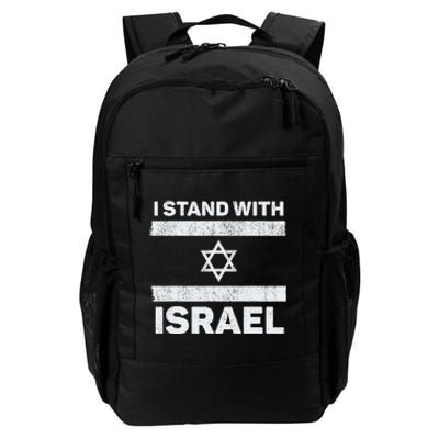 I Stand With Israel My Support Israel Flag Pride Daily Commute Backpack