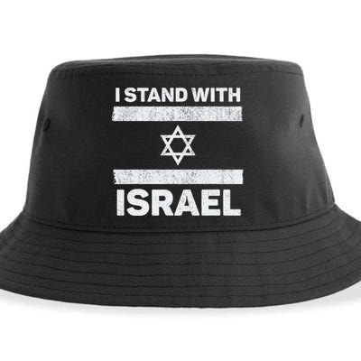 I Stand With Israel My Support Israel Flag Pride Sustainable Bucket Hat