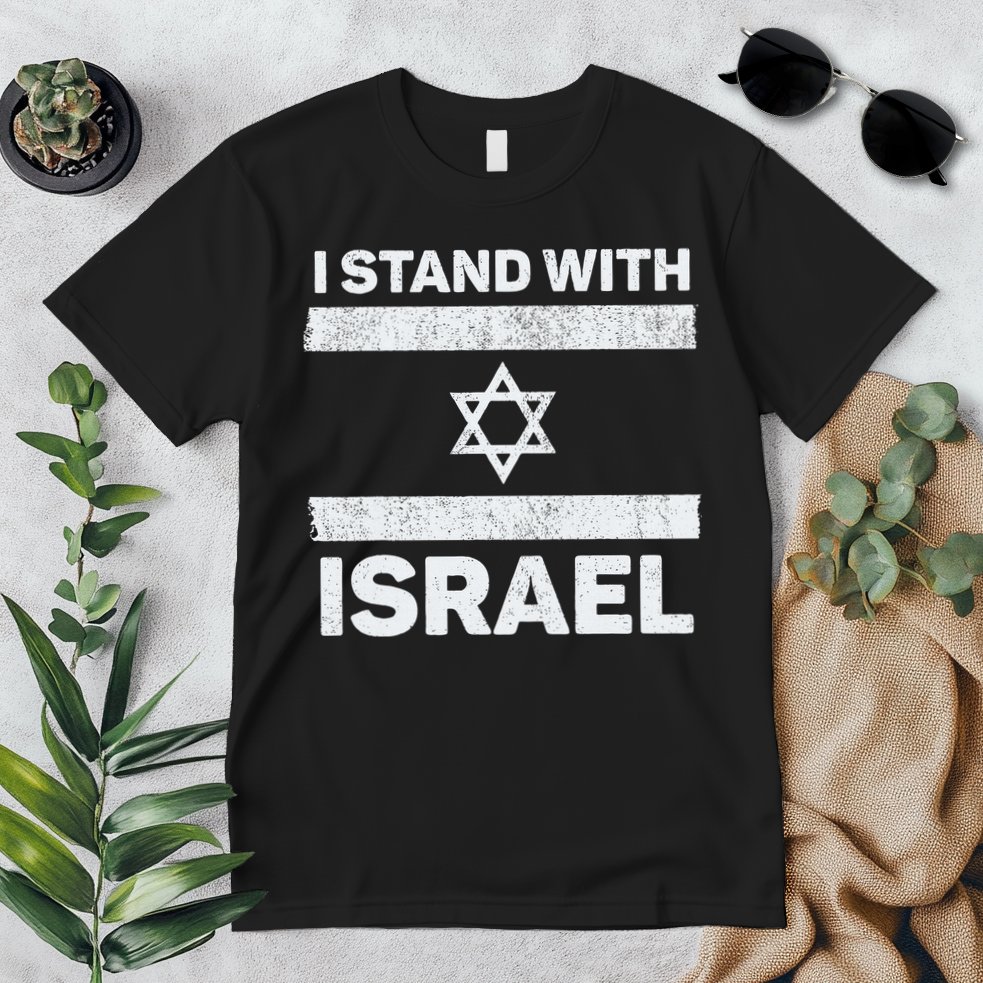 I Stand With Israel My Support Israel Flag Pride Premium T-Shirt
