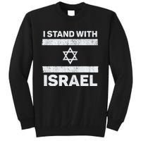 I Stand With Israel My Support Israel Flag Pride Tall Sweatshirt