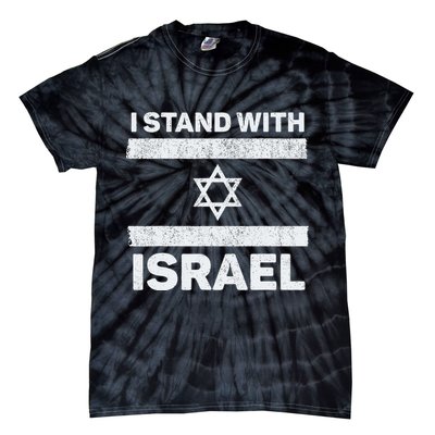 I Stand With Israel My Support Israel Flag Pride Tie-Dye T-Shirt