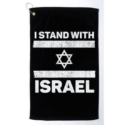 I Stand With Israel My Support Israel Flag Pride Golf Towel