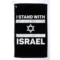 I Stand With Israel My Support Israel Flag Pride Golf Towel