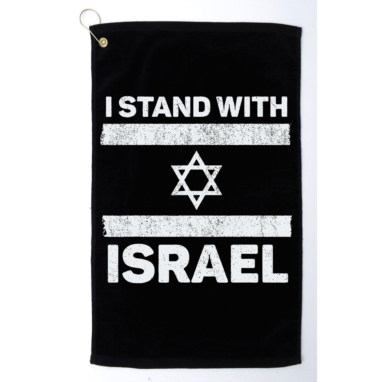 I Stand With Israel My Support Israel Flag Pride Golf Towel