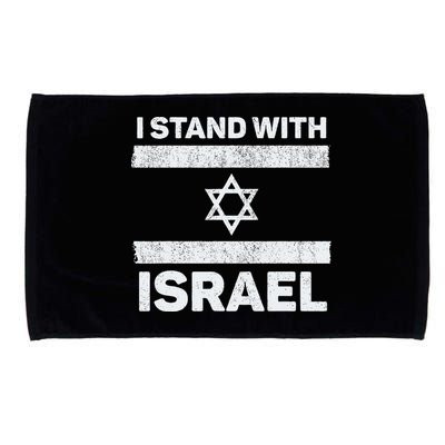 I Stand With Israel My Support Israel Flag Pride Microfiber Hand Towel