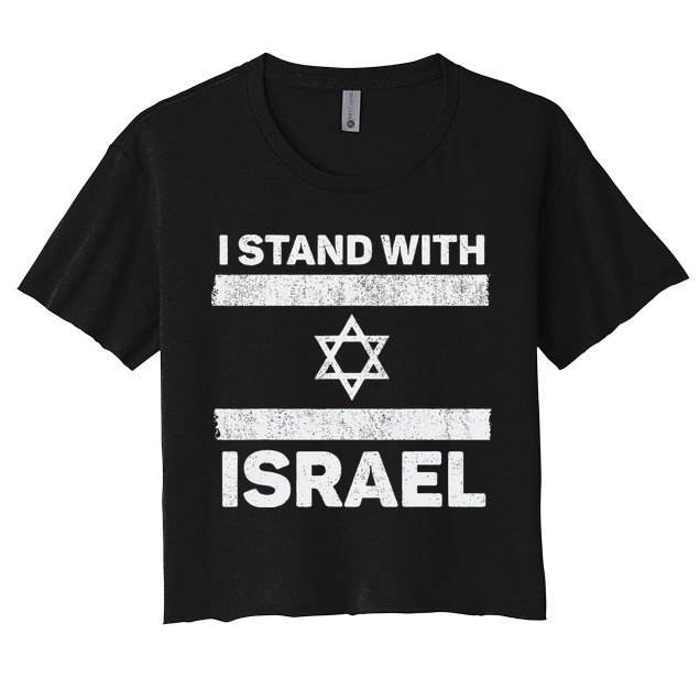 I Stand With Israel My Support Israel Flag Pride Crop Top