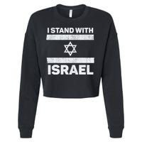 I Stand With Israel My Support Israel Flag Pride Cropped Pullover Crew