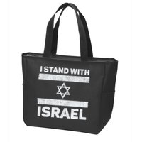 I Stand With Israel My Support Israel Flag Pride Zip Tote Bag