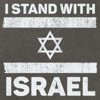 I Stand With Israel My Support Israel Flag Pride Cotton Canvas Backpack