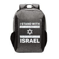 I Stand With Israel My Support Israel Flag Pride Vector Backpack