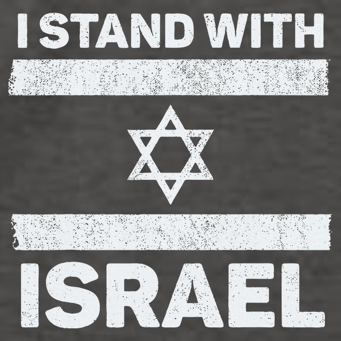 I Stand With Israel My Support Israel Flag Pride Vector Backpack