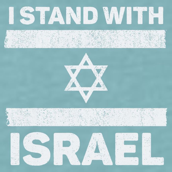 I Stand With Israel My Support Israel Flag Pride Sueded Cloud Jersey T-Shirt