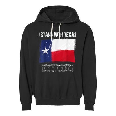 I Stand With Texas Come And Take It Garment-Dyed Fleece Hoodie