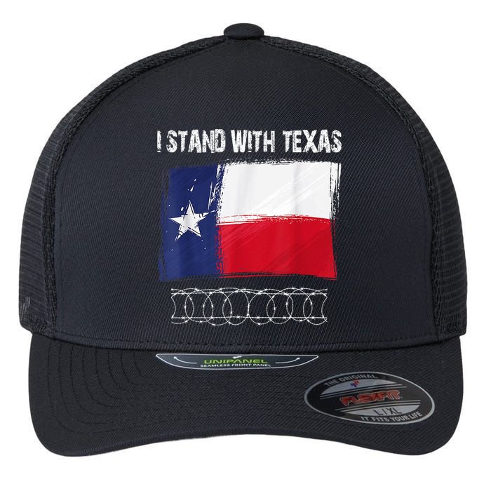 I Stand With Texas Come And Take It Flexfit Unipanel Trucker Cap